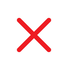 Obraz premium red cross mark 