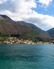 Small village on coast of Kotorska Bay.