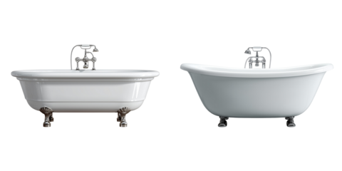 Luxury modern bathroom interior design featuring a clean sink, shower, and bathtub