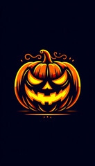 Creepy Pumpkin Lantern Design
