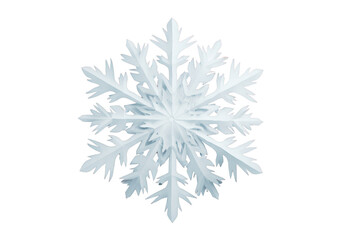 White paper snowflake cutout against a solid black background image, Isolated On Transparent Background, Png Cut Out