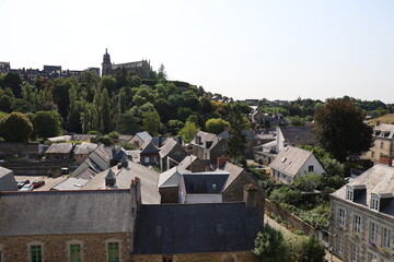 Vue d'ensemble de la ville, ville de Fougères, département d'Ille et Vilaine, Bretagne, France