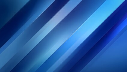 Obraz premium Abstract diagonal blue gradient stripes creating a modern and dynamic visual texture with subtle light effects