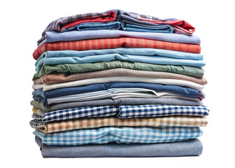 Stack of washing clothes png isolated clean laundry clothes png clothes stack transparent background