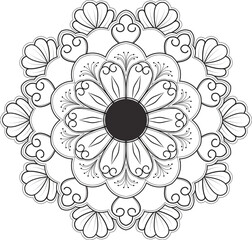 Intricate Mandala Floral Design