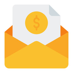 Financial statement icon. Profit and loss report for tax filing. Business accounting and finance document concept. Flat Icon