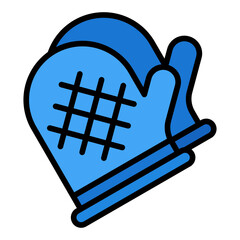 Oven icon. Baking appliance symbol. Kitchen and bread making equipment collection. Filled Line Icon