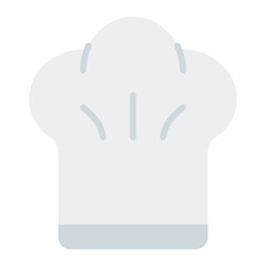 Chef’s hat icon. Baker uniform symbol. Cooking and culinary profession collection. Flat Icon