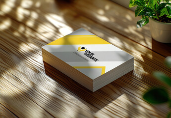 Mock up of a business card 