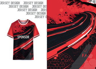 Modern Sports Jersey Design Template |Sublimation Football, Cricket & Teamwear Mockup
