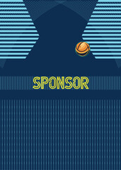 Modern Sports Jersey Design Template |Sublimation Football, Cricket & Teamwear Mockup