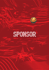 Modern Sports Jersey And BackgroundDesign Template