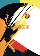 Modern Sports Jersey And BackgroundDesign Template