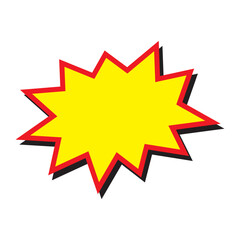 Sale Discount Starburst – Vibrant Comic-Style Explosion, Discount and Promotion Vector