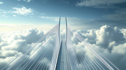 bridge over blue sky