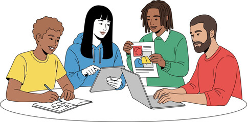 global minds unite collaborative creativity forges future digital success