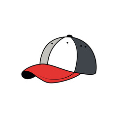 baseball cap icon on white background.