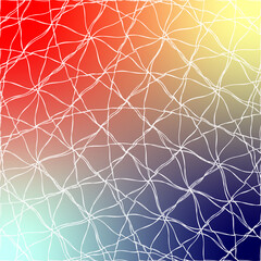 Colorful Web Art Print with Gradient Background