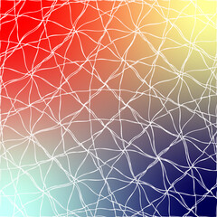 Colorful Web Art Print with Gradient Background