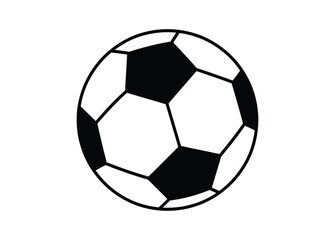 Obraz premium WebGet ready to score with this classic black and white soccer ball illustration perfect for sports themed designs, website graphics, school projects or adding a sporty touch to your creative projects