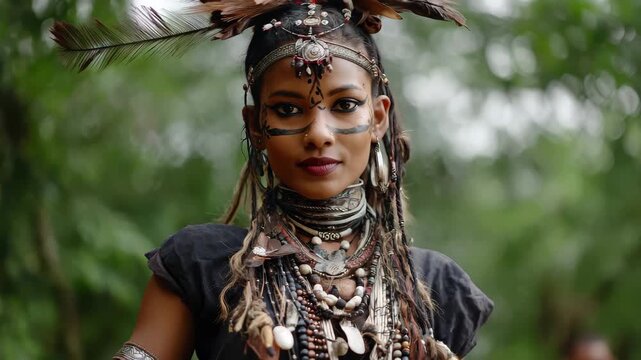 Dhimsa tribal dance performance showcasing the vibrant culture of Araku Valley tribes, depicting traditional attire and intricate body art during a cultural festival in the evening light