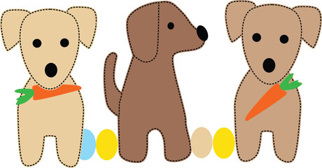 little cute dog t shirt print vector art