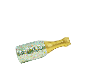 Celebrate with sparkling champagne bottle for new year's eve party design