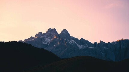 sunrise over the mountains