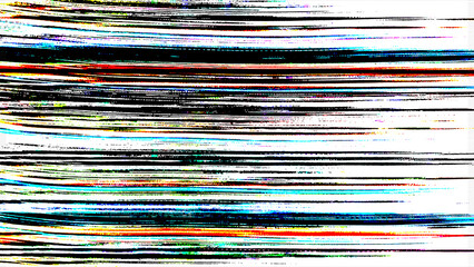 Vibrant Abstract Horizontal Brushstrokes And Speed Lines Background