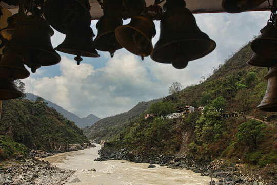 Mandakani with Alaknanda rivers at Rudraprayag
