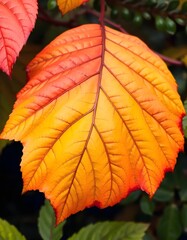 Obraz premium Autumn leaves in the garden