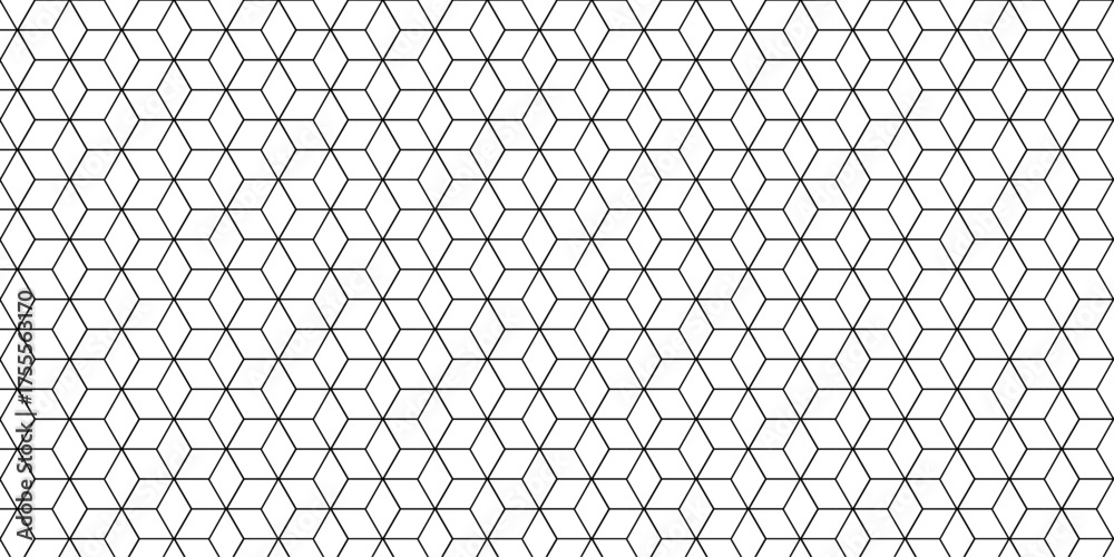 Wall mural vector grid line box and metal cube creative geometric fabric abstract tiles gradient web triangle d