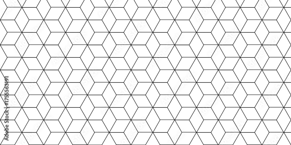 Wall mural vector grid line box and metal cube creative geometric fabric abstract tiles gradient web triangle d