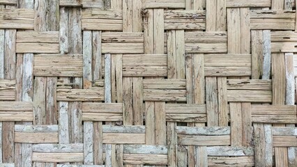 Traditional bamboo weave texture with natural color and organic look.