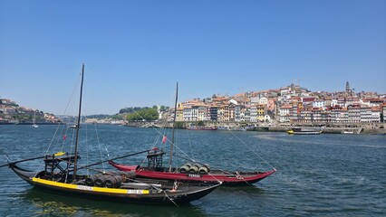 landscape and detail of the city of porto, portugal