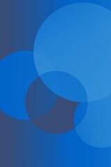 abstract overlapping circles in shades of blue and gray gradient background design