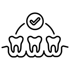 Teeth Outline Icon