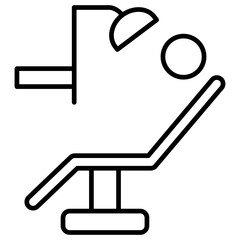 Dental Chair Outline Icon