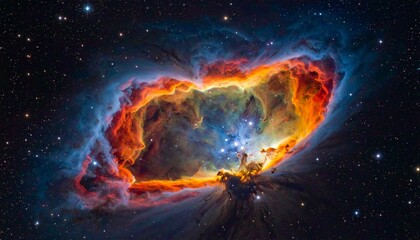 Cosmic Ring Nebula - A Celestial Spectacle.