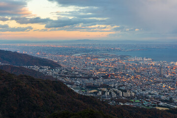 日本の風景・冬　兵庫県神戸市　掬星台からの眺望