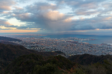 日本の風景・冬　兵庫県神戸市　掬星台からの眺望