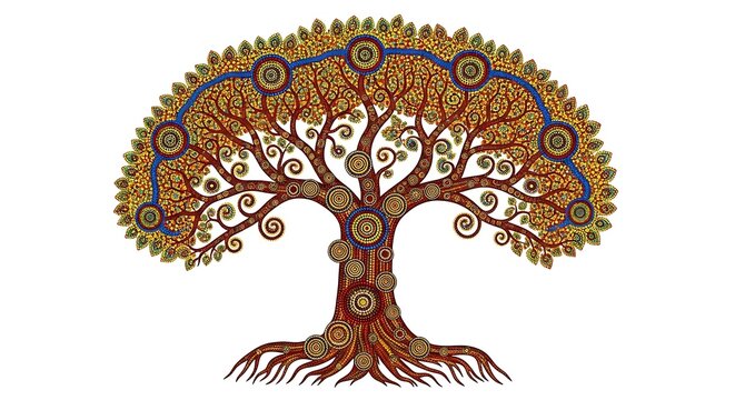 Chakra Tree of Life - A Vibrant Spiritual Symbol.