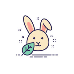 Cruelty-Free Vegan Icon Rabbit, Leaf, and Ethical Consumerism