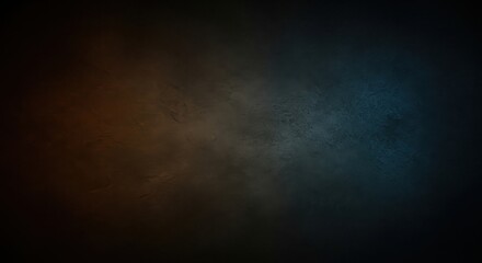 Abstract dark background with color gradient and grunge texture effect