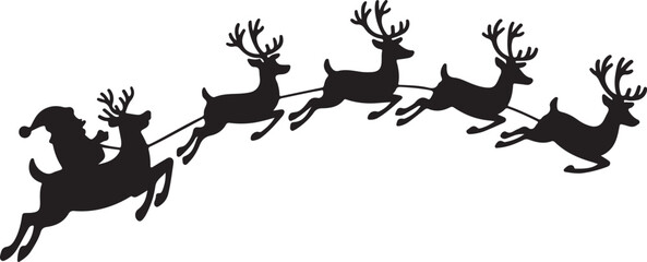 Santa claus silhouette