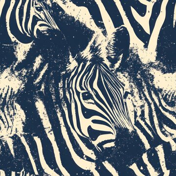 Seamless close-up zebra stripe pattern with natural texture and soft contrast.