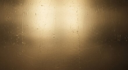 Golden texture background with light reflections and subtle scratches elegant