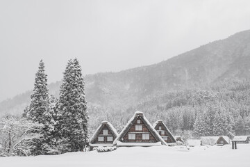 白川郷　冬　雪景色 © Mugi