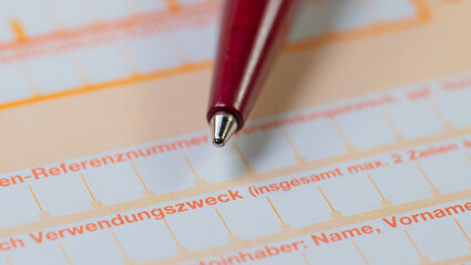 Verwendungszweck bei Geldüberweisungen