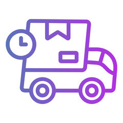 free delivery Gradient icon